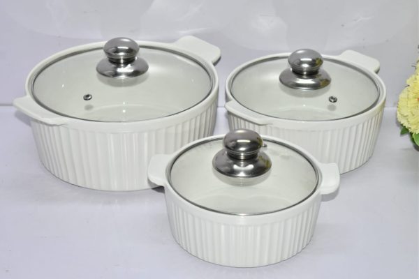 3 pcs set of ceramic dishes