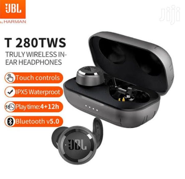 JBL T280 TWS True Wireless Bluetooth 5.0 Headphones