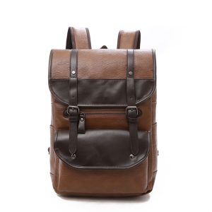 Leather Backpack Travel Duffel Bag